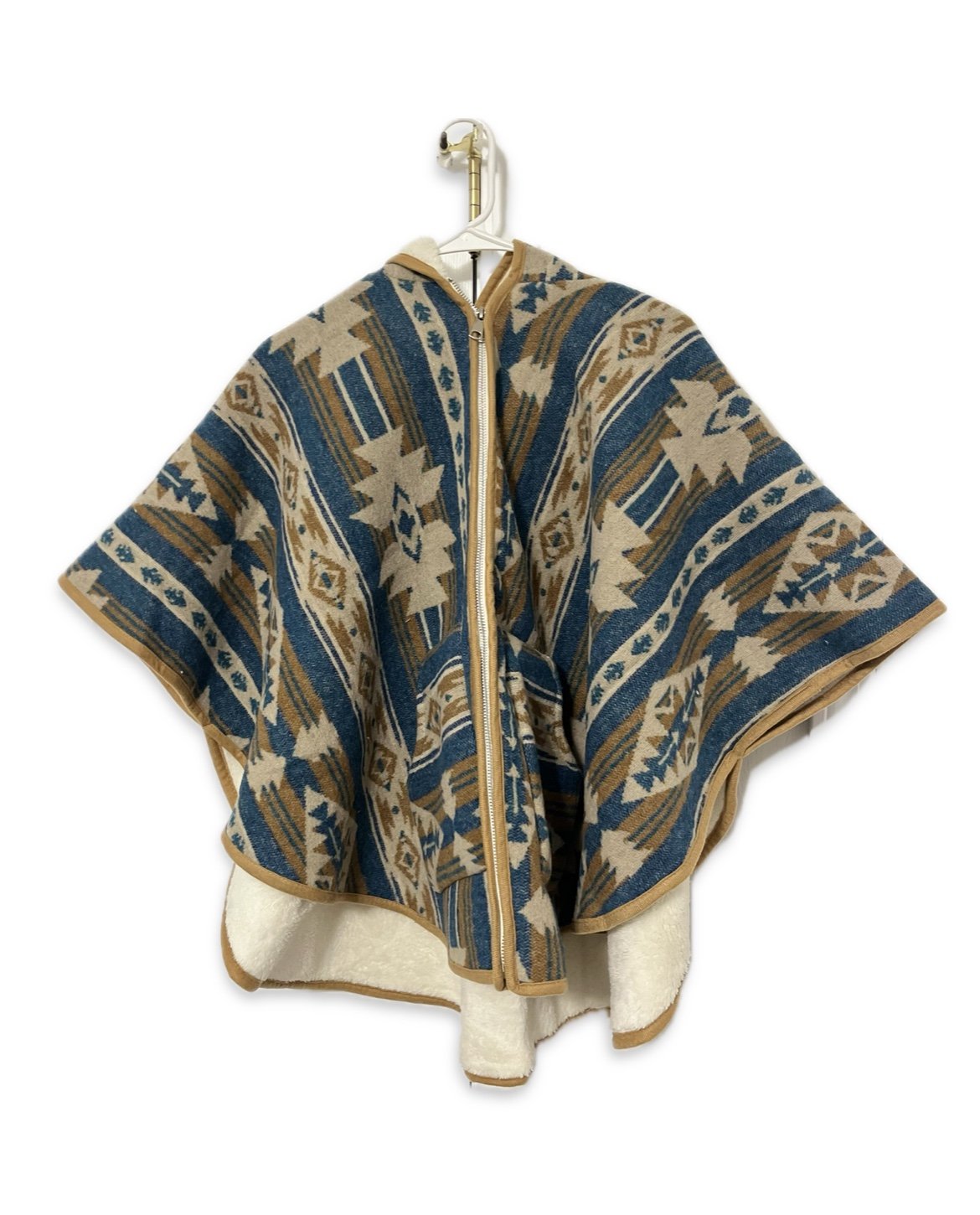 Full Zip fleece lined Poncho