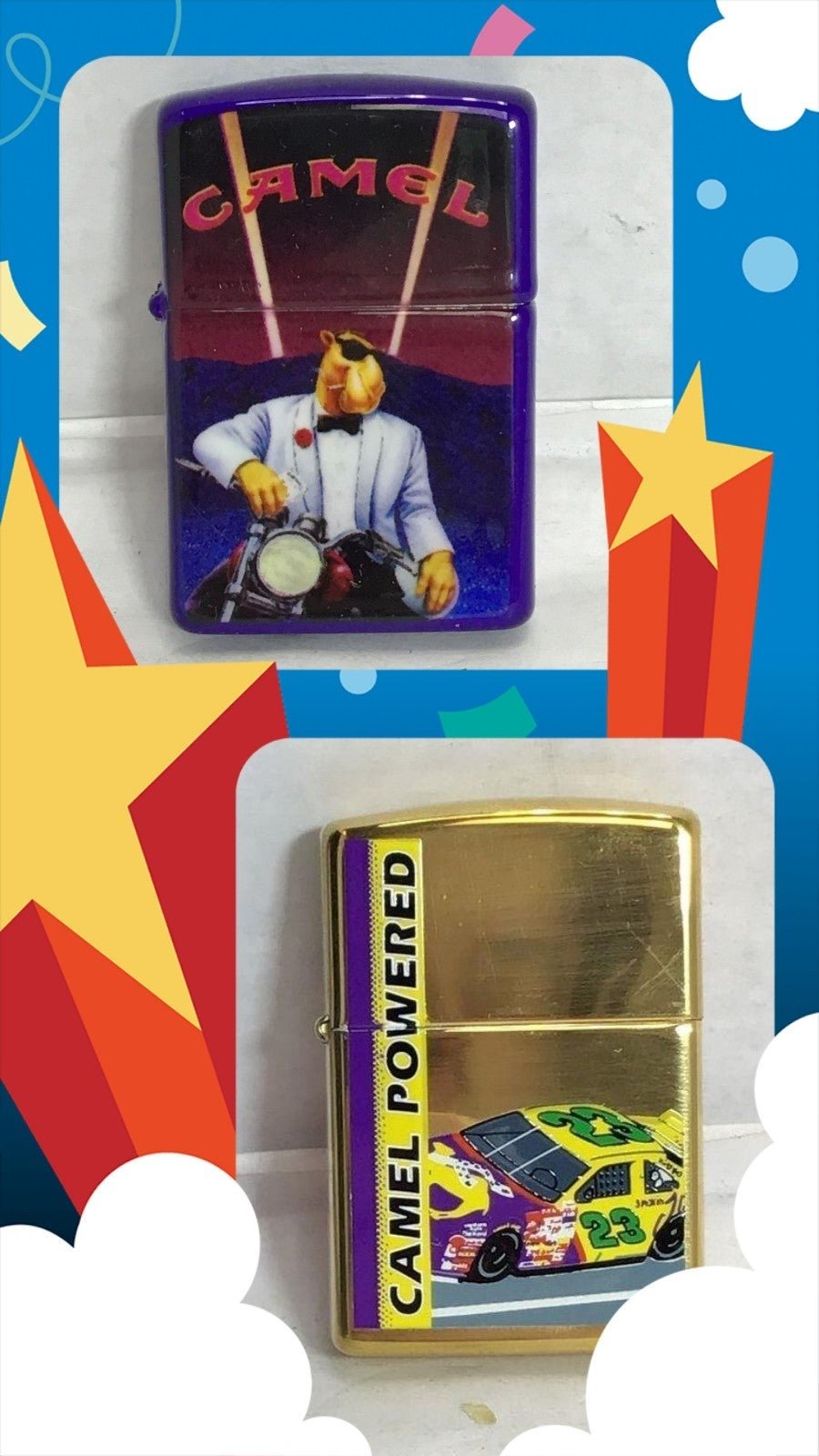 Collector collection Zippo Joe Camel and Nascar Units