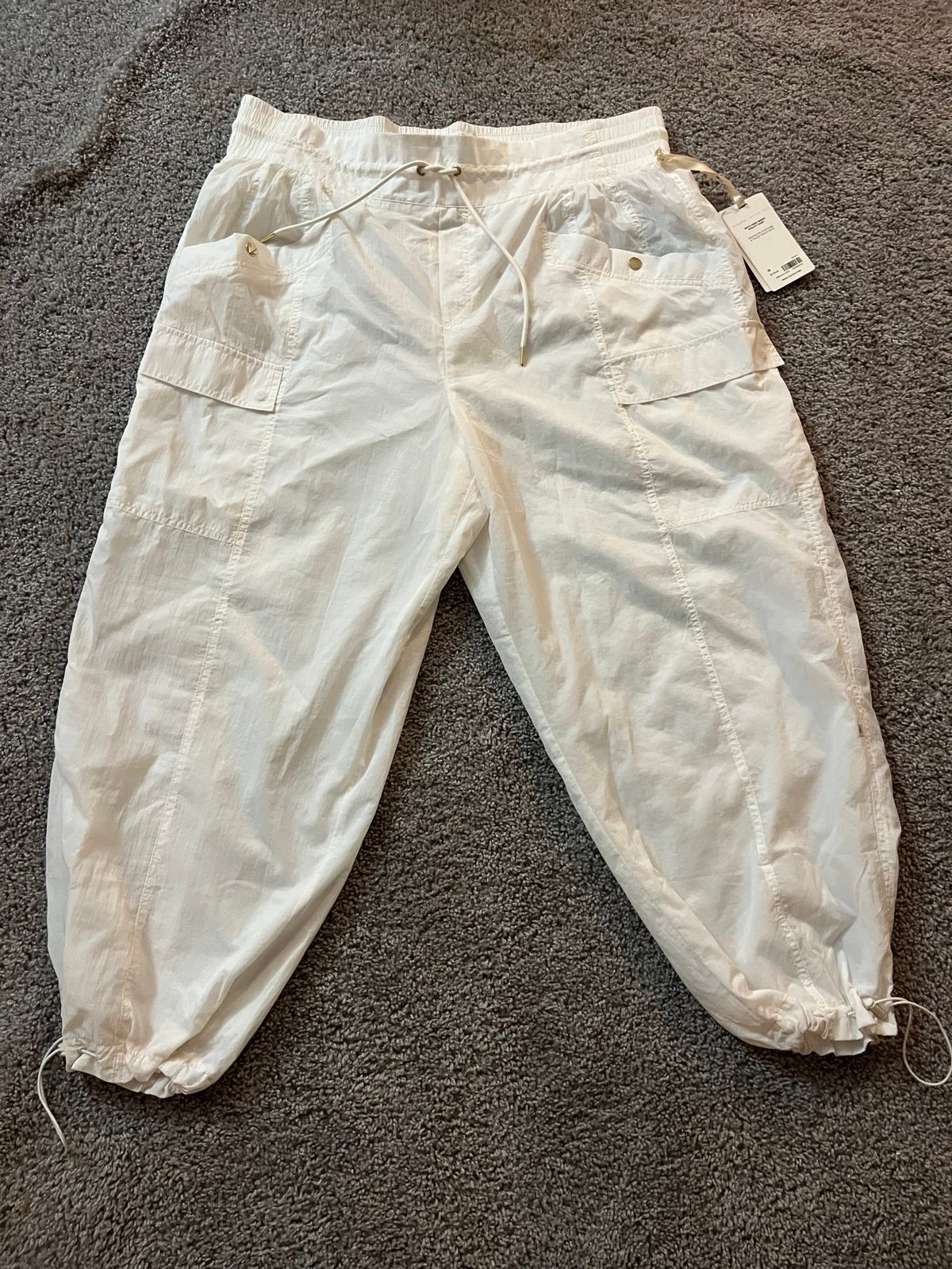 ATLETHA+ALICIA KEYS SZ 20 HIGH WAIST UTILITY PANTS JOGGERS CARGO