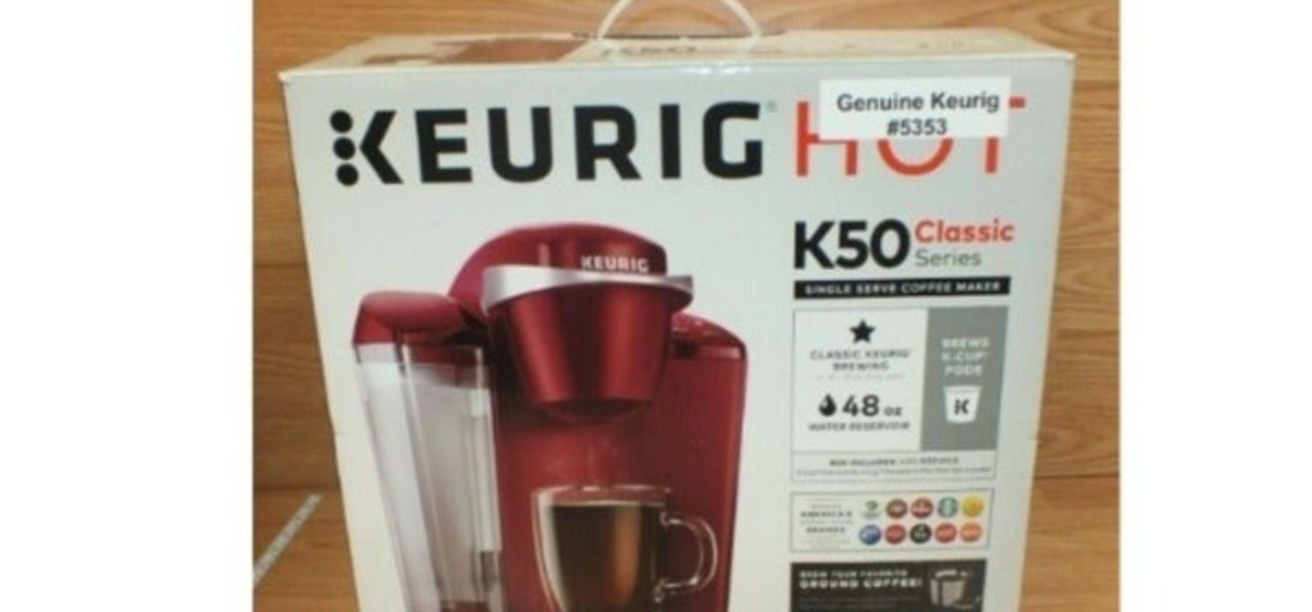 Keurig K-Classic Coffee Maker K-Cup Brewing System - Rhubarb Red
