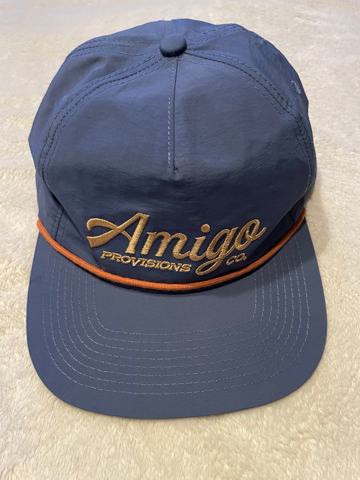 Amigo Provisions Co. Embroidered Logo Blue Hat NWOT