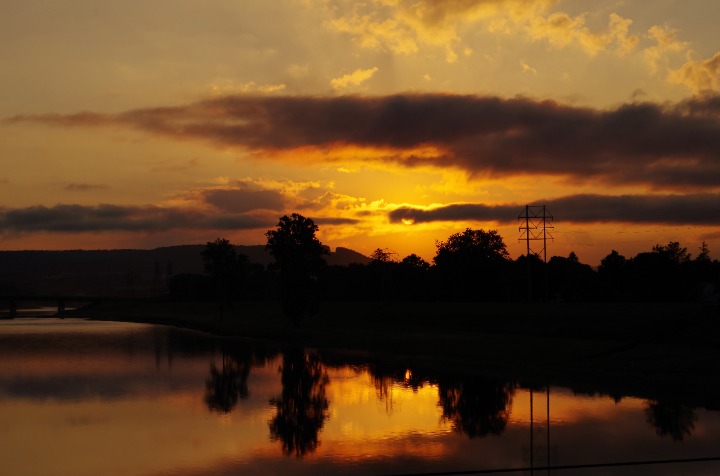 Chemung River Sunset Fine Art Photo