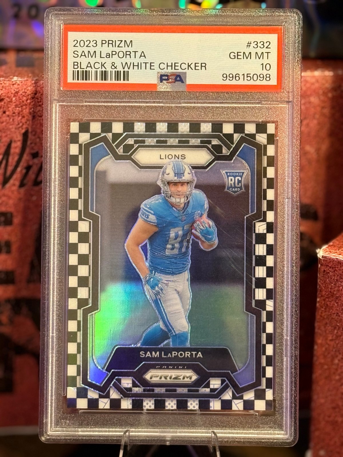 2023 Panini Prism Football SAM LaPORTA #332 RKE
