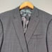 Peter Millar Wool Sport Coat Blazer Mens 42R Gray Plaid Union Made Designer