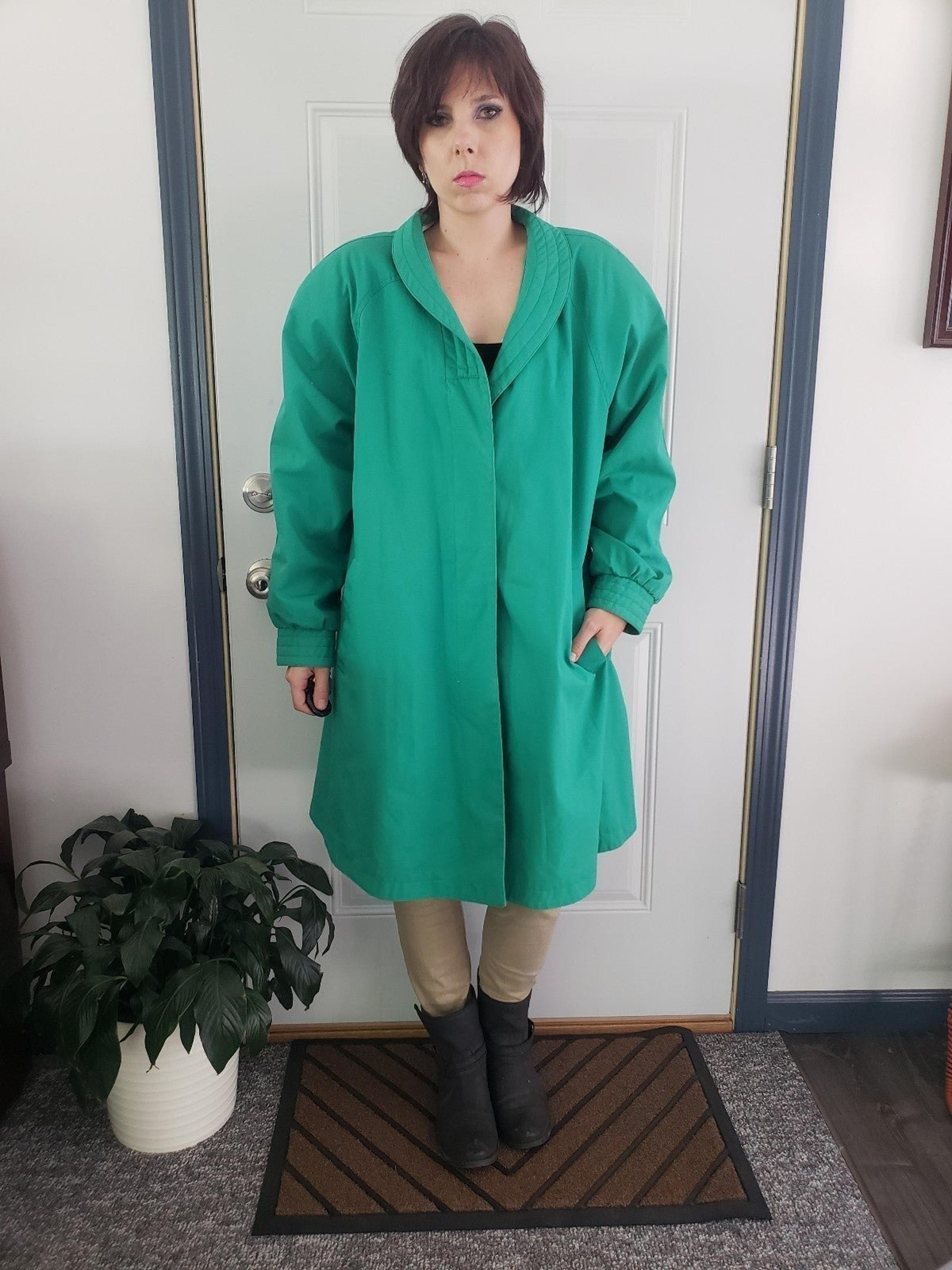 80s Teal Overcoat