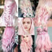 Blonde Pink Halo Clip in Extension