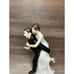 Wedding Playful Football Sports Couple Wedding Cake Topper