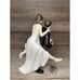Wedding Playful Football Sports Couple Wedding Cake Topper