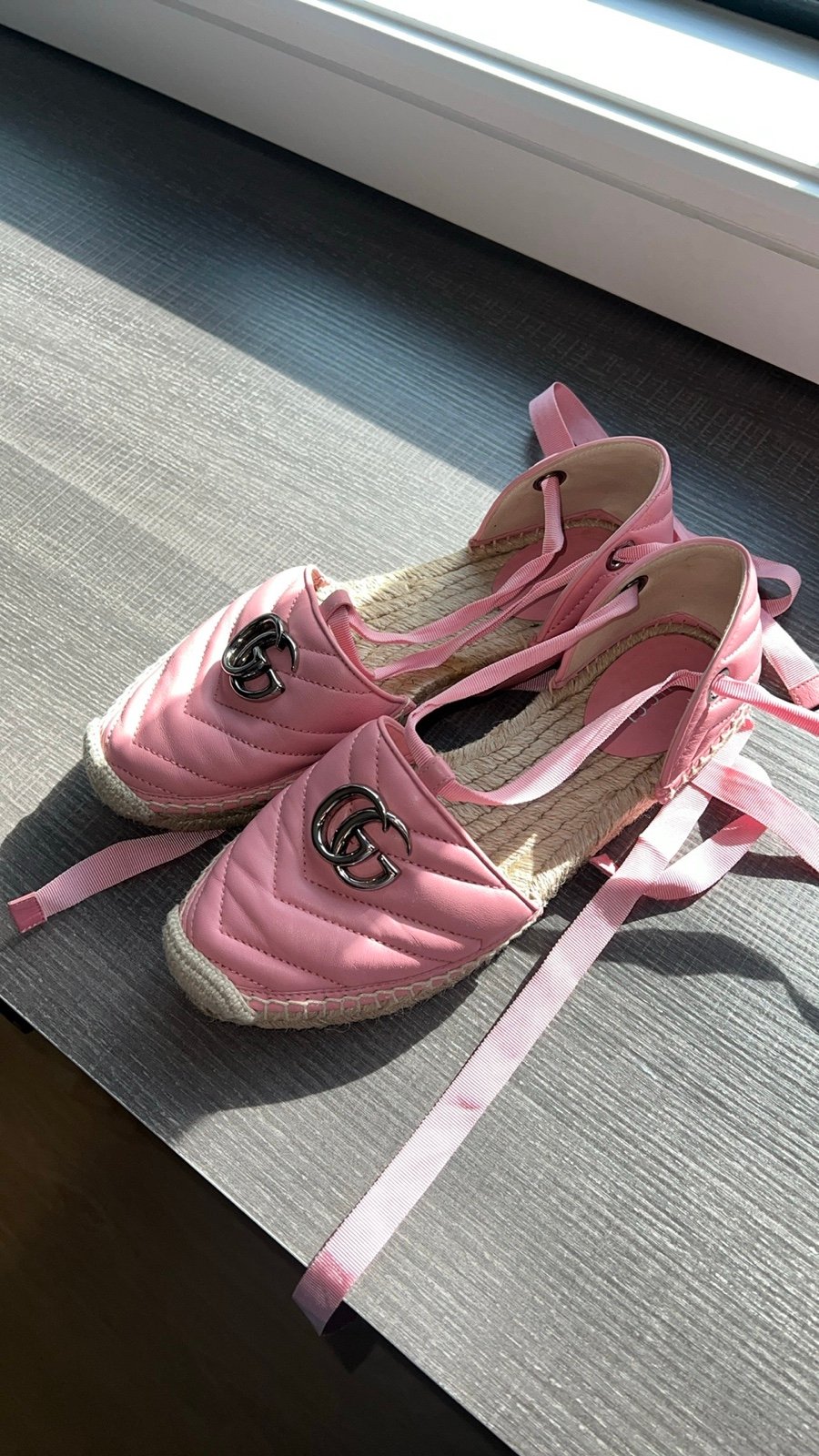 Pink Gucci Espadrilles
