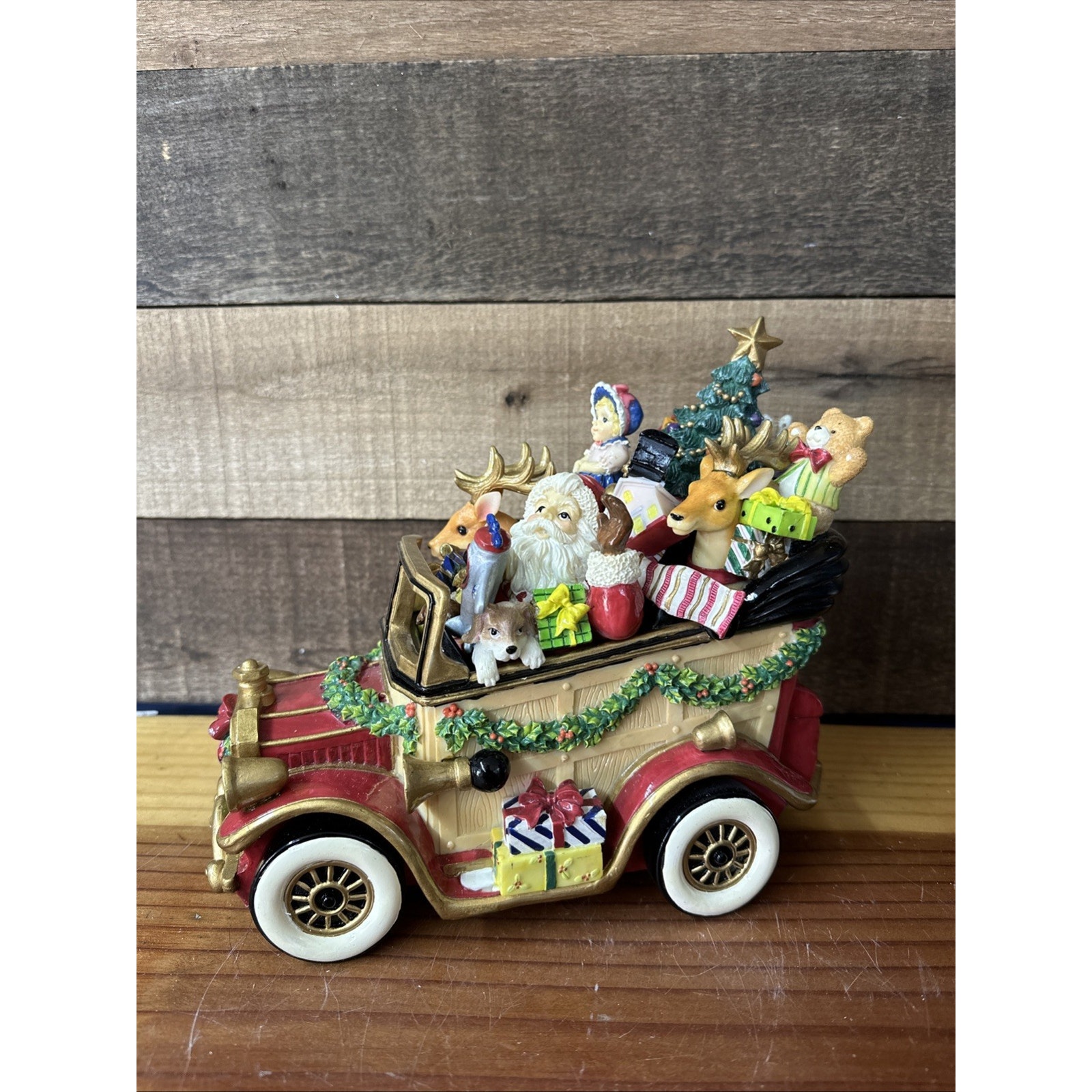 Fitz and Floyd Santa Mobile Musicals We Wish You A Merry Christmas In Box