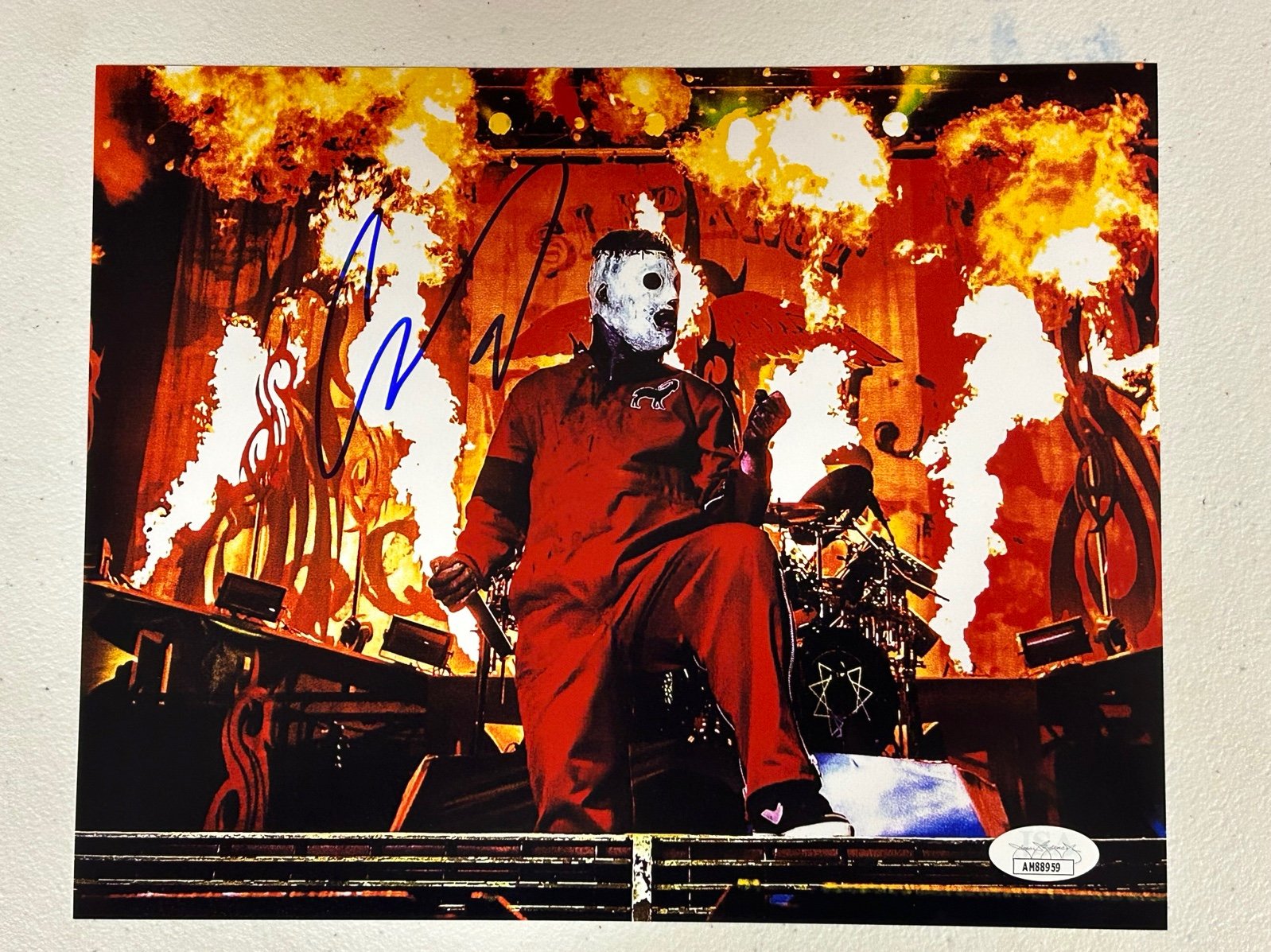 Slipknot corey Taylor autographed signed 8x10 photo exact proof jsa coa AM88959