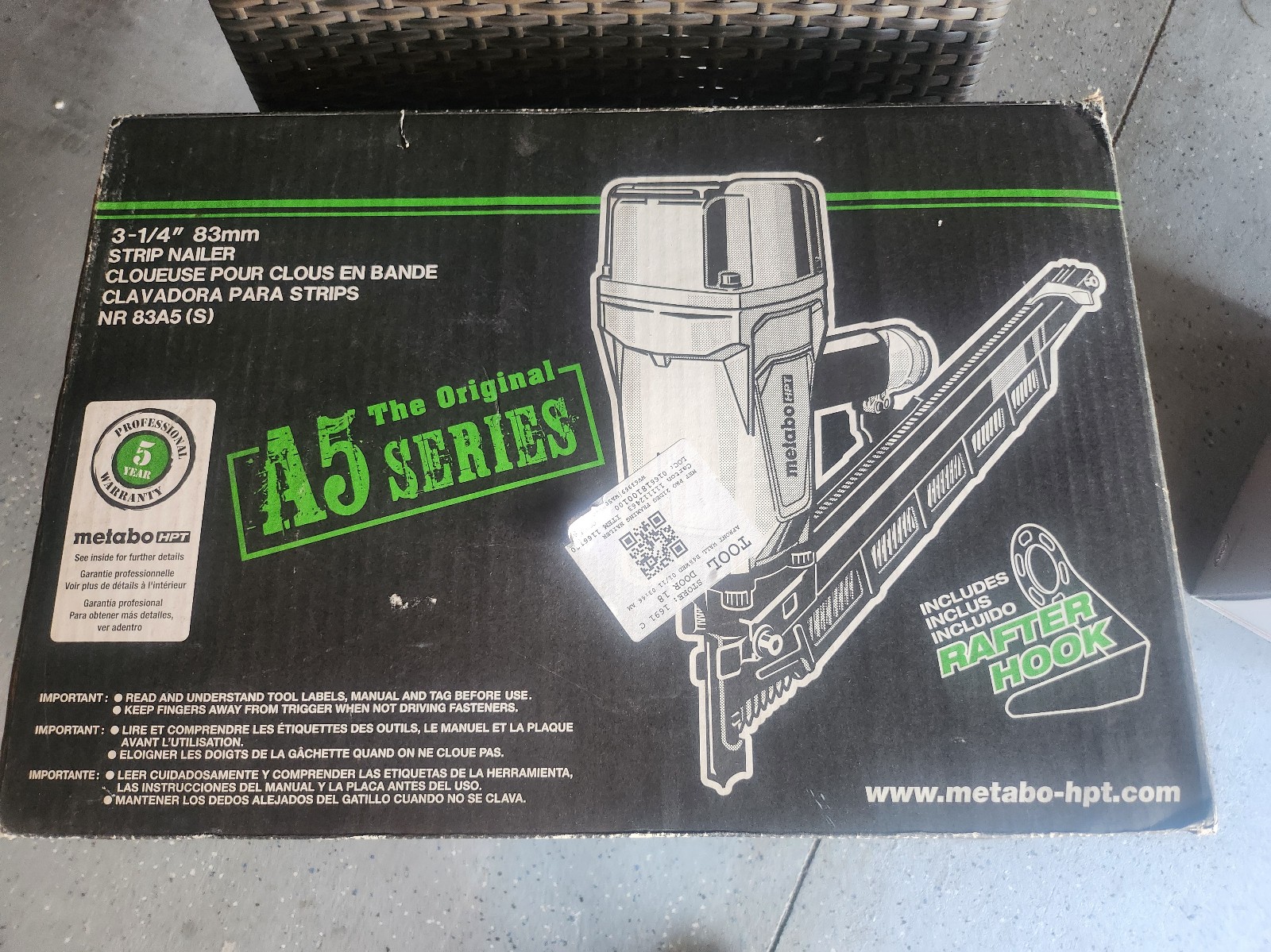 Metabo HPT NR83A5S Strip Nailer