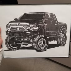 Pickup truck drawing