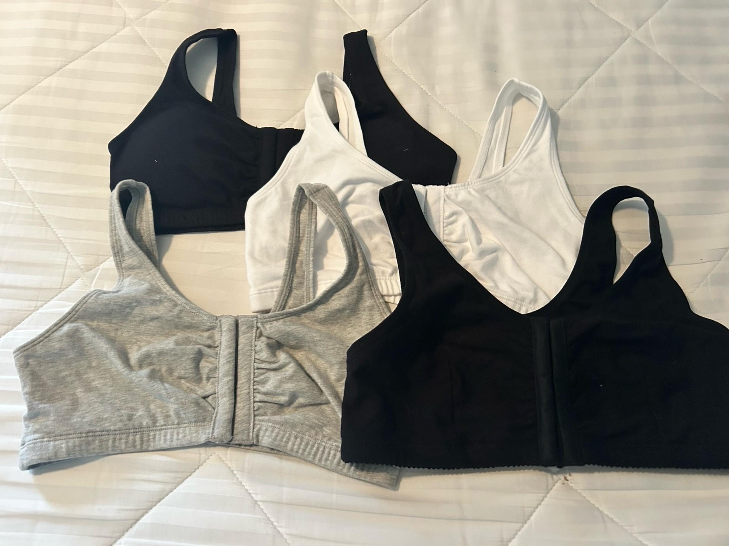 4 NEW Fruit of the Loom Cotton Front Close Bras 36
