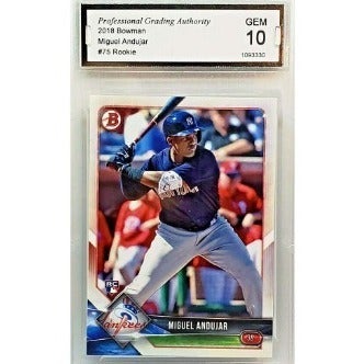 GEM 10! MIGUEL ANDUJAR ROOKIE '18 BOWMAN