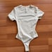 SKIMS Cotton Jersey T-Shirt Bodysuit - Bone Small