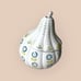 RARE Anthropologie Gourd Pear Pumpkin Shaped Sugar Bowl, 3 pc
