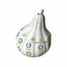 RARE Anthropologie Gourd Pear Pumpkin Shaped Sugar Bowl, 3 pc