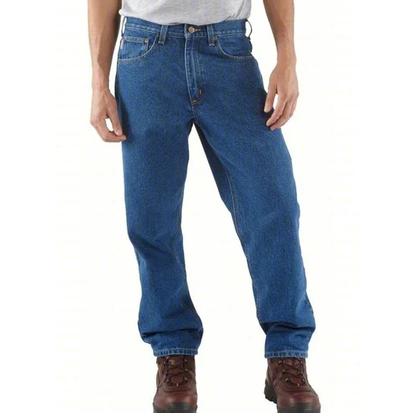 Carhartt Relaxed Fit Tapered Leg Jeans Men's W38 L32 Blue