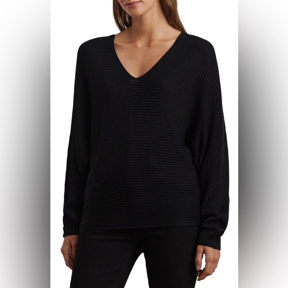 Lauren Ralph Lauren Dolman Sleeve Cotton Blend Sweater- Sz L