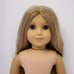American Girl Doll Long Blonde Hair Blue Eyes Tag 2008, Neck Pleasant Company