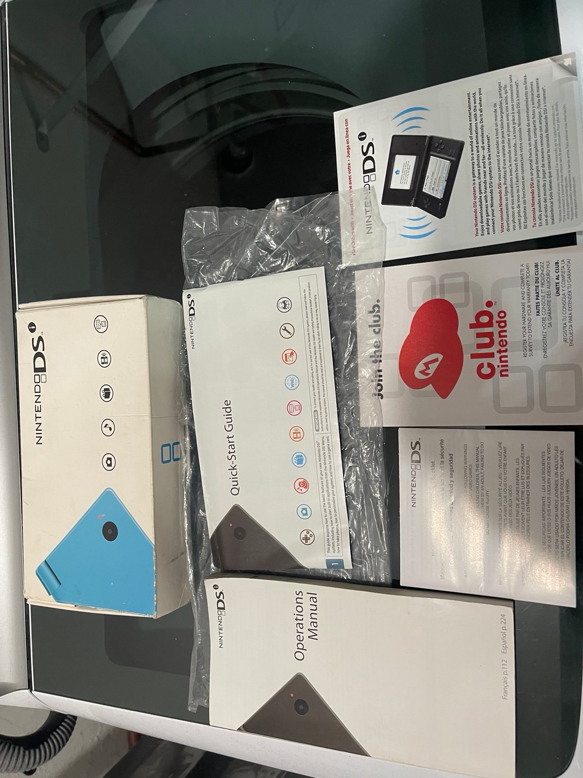 Blue Nintendo dsi BOX AND MANUALS ONLY!