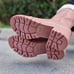Women's Sherpa Faux Fur Ankle Boot Blush Color