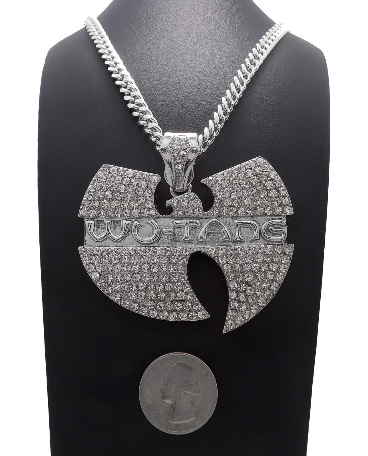 NEW ICED BLING WU-TANG PENDANT & 6mm 30” CUBAN CHAIN