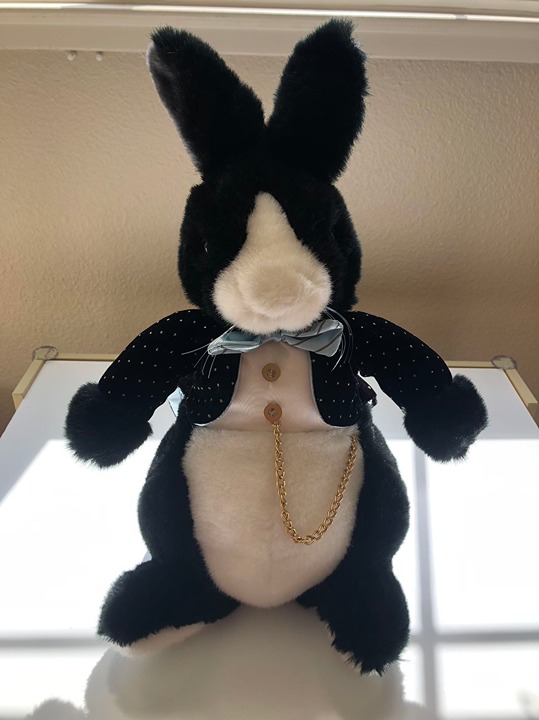 Vtg 1986 Applause After Eight Bunny Plush With Org Price Tag - (16'')