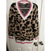 Southern Stitch Size Small Animal Print Pink Sweater