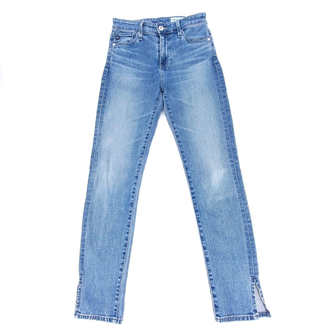 ADRIANO GOLDSCHMIED Anthropologie High Rise Ankle Slim Straight Slit Jeans 25
