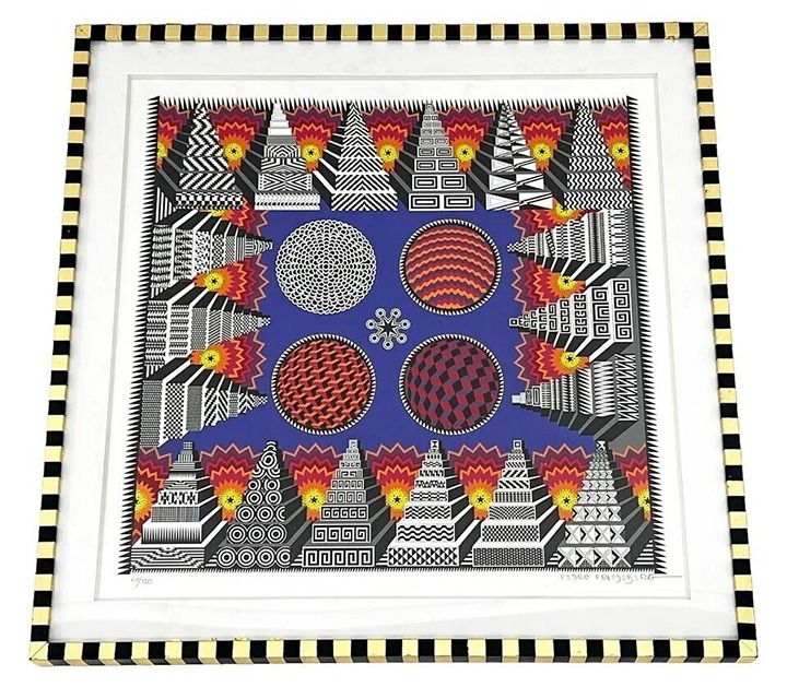 Pedro Friedeberg Hand Signed Color Serigraph