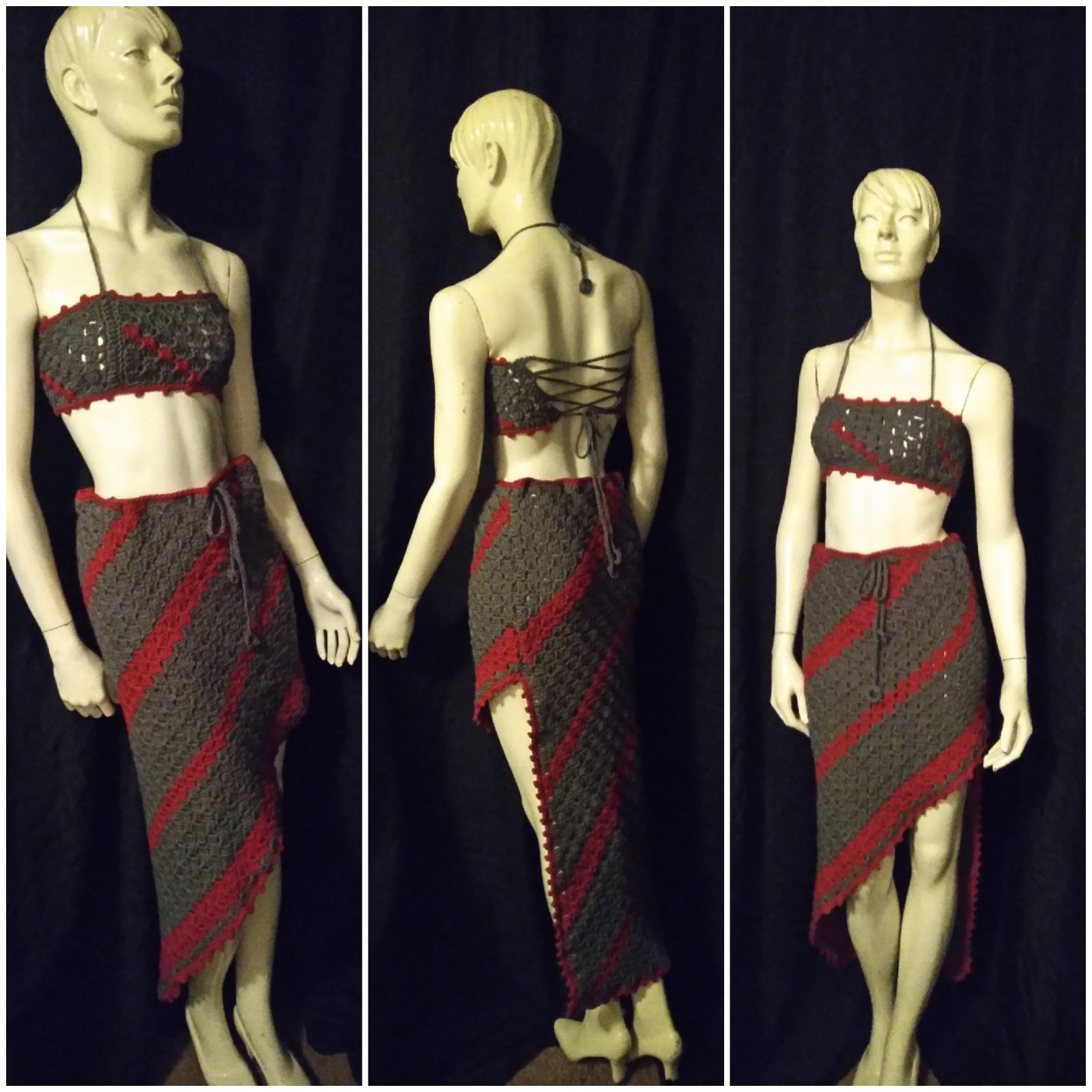 Crochet skirt set