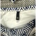 VIX PAULA HERMANNY Tube Triangle Bikini Top + Full Coverage Bottoms L Blue/white