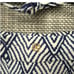 VIX PAULA HERMANNY Tube Triangle Bikini Top + Full Coverage Bottoms L Blue/white
