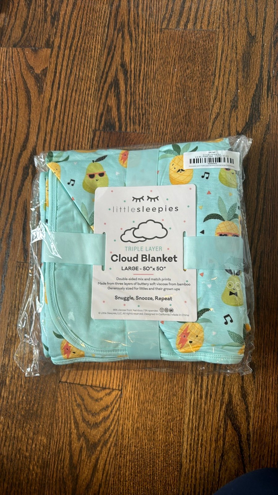 Little Sleepies Pineapple Jams Cloud Blanket - NWT brand new