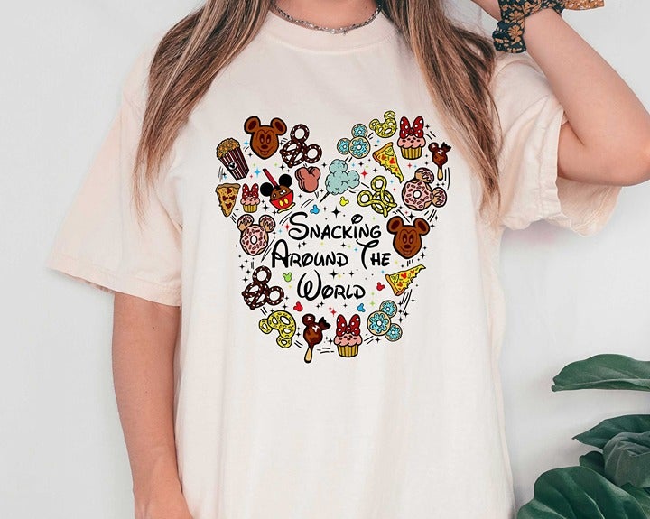 Disney Snacks T-Shirt Taste the Magic Kingdom Delights Shirt Epcot Foodie Shirt