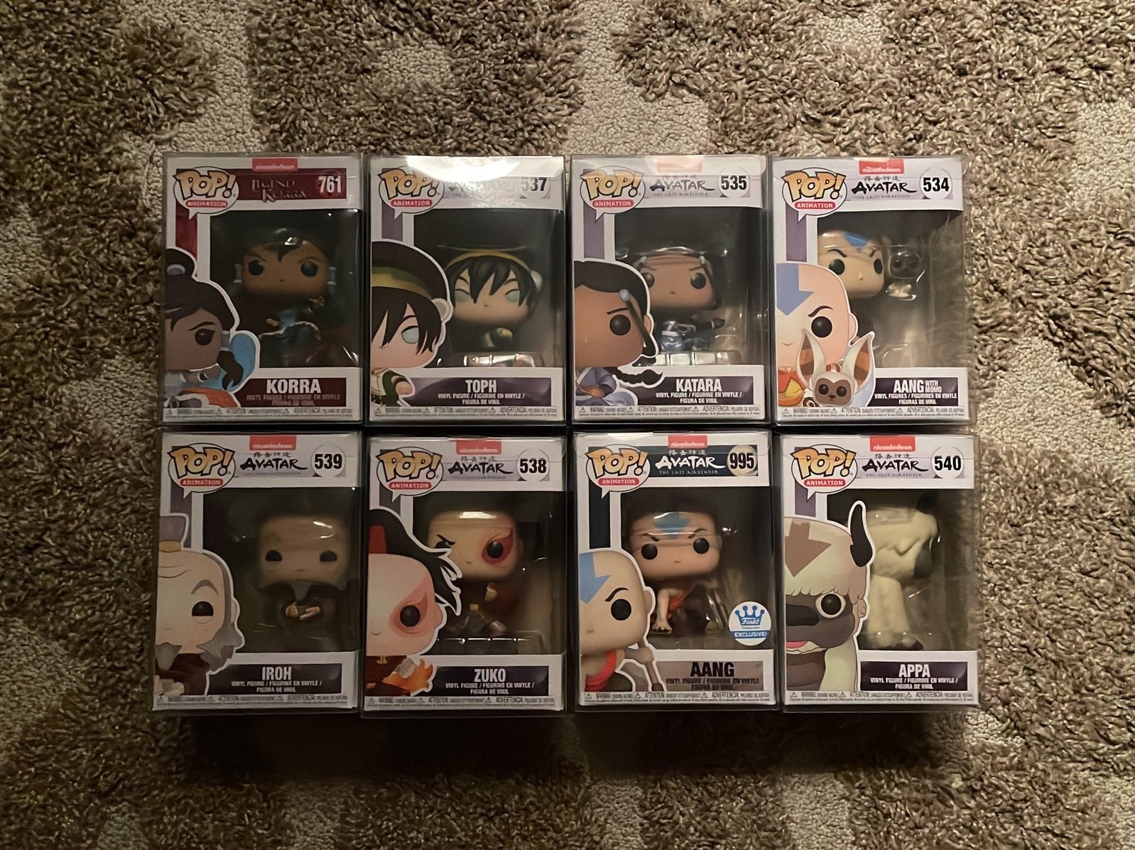 Funko pop Lot Avatar The Last Airbender
