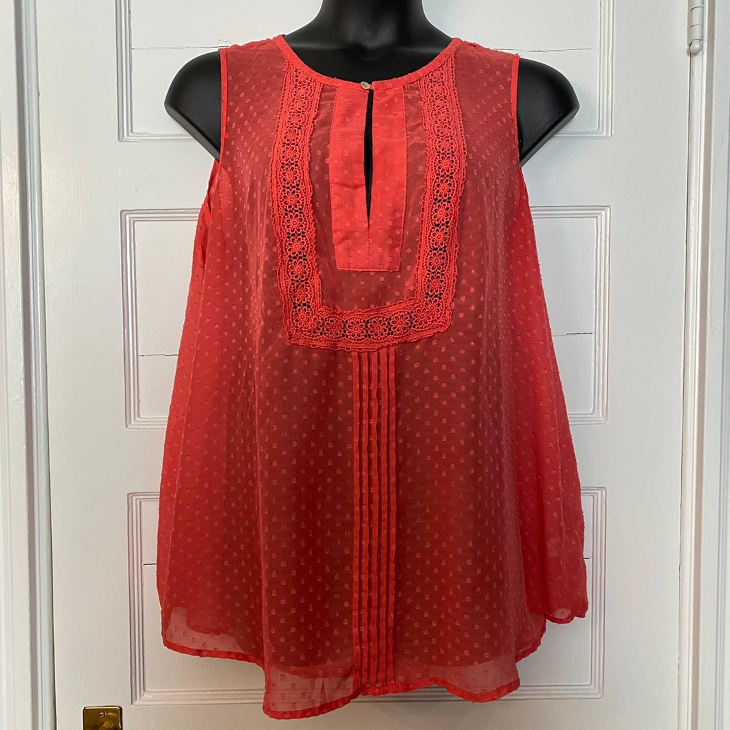 Daniel Rainn sheer coral tank - 2x