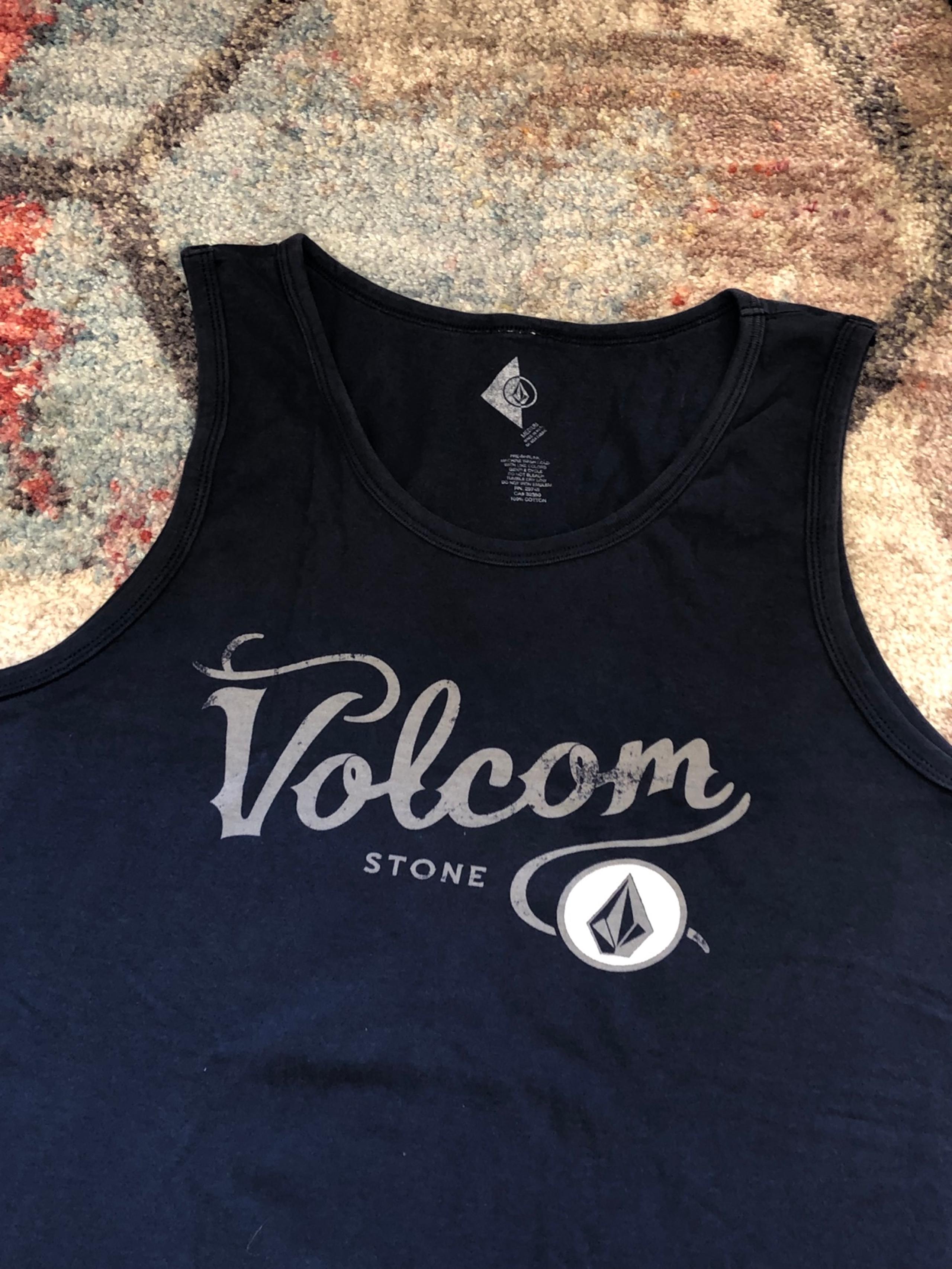 Volcom stone navy blue mens tank