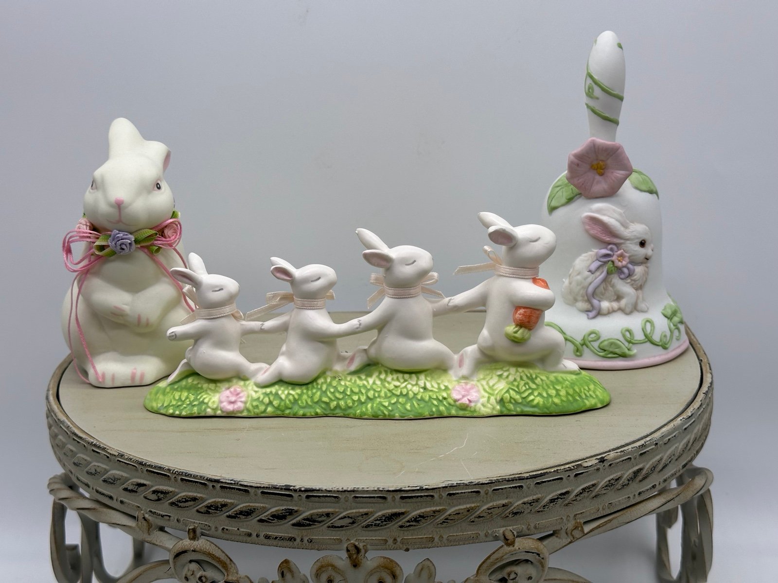 Vintage Easter Bundle Department 56 Bunny, Bunny Bell Etc.