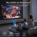 4K Projector WiFi & Bluetooth, 850ANSI, 1080P, Auto Focus/Full-Angle Up To 300