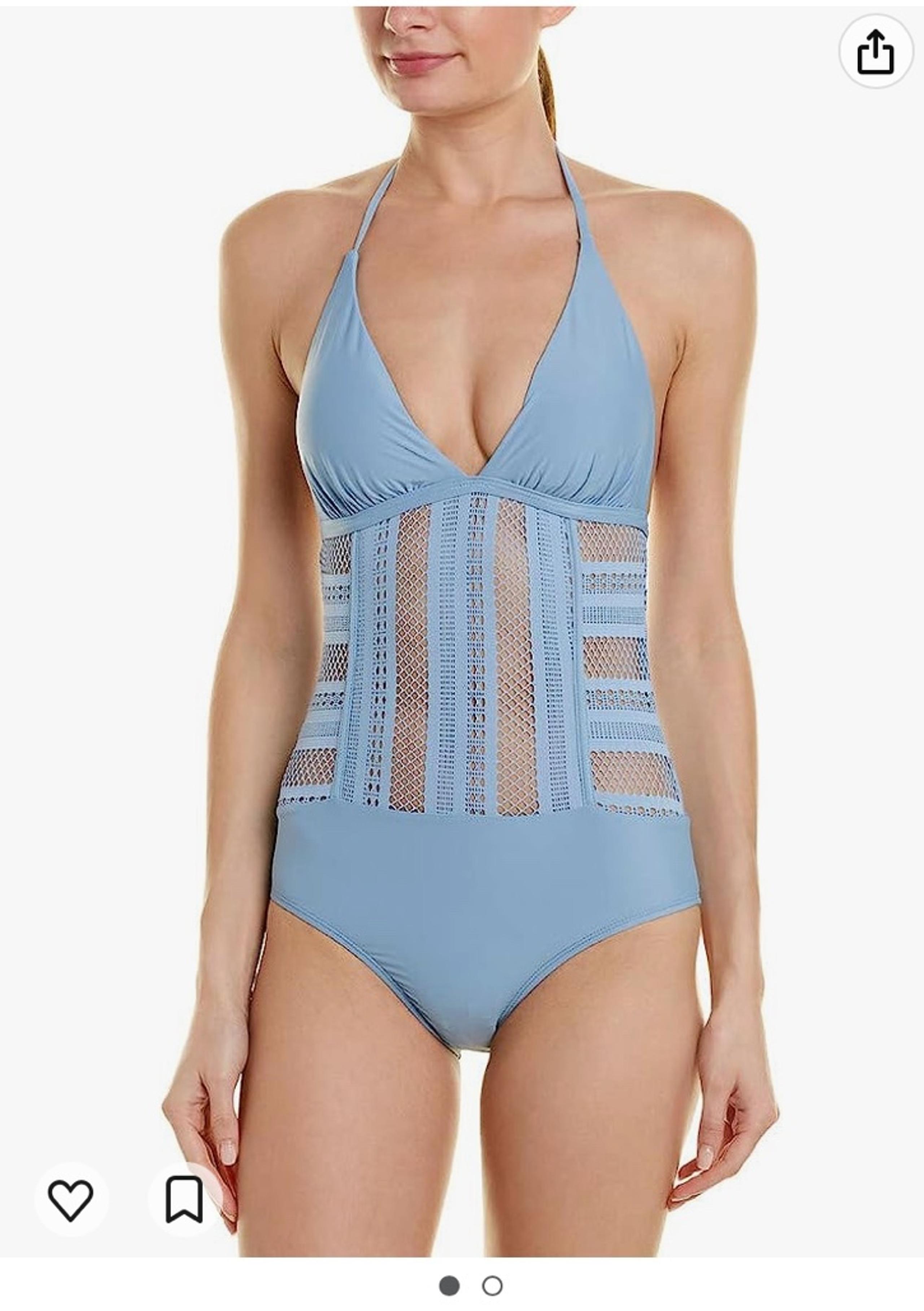 NWT Ella Moss Halter Tie One Piece Swimsuit
