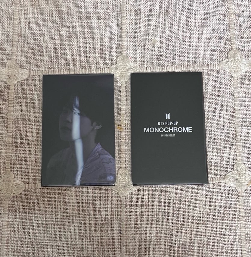 BTS JIMIN MONOCHROME PROOF LUCKYDRAW PHOTOCARD