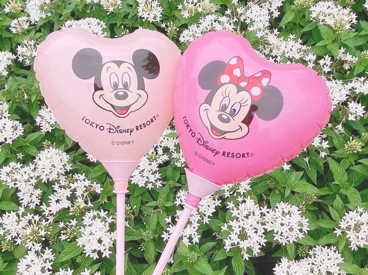 Mickey Minnie Mouse Handheld Balloon Disney Tokyo Resort