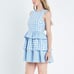 NWT English Factory Gingham Tiered Mini Dress