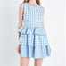 NWT English Factory Gingham Tiered Mini Dress