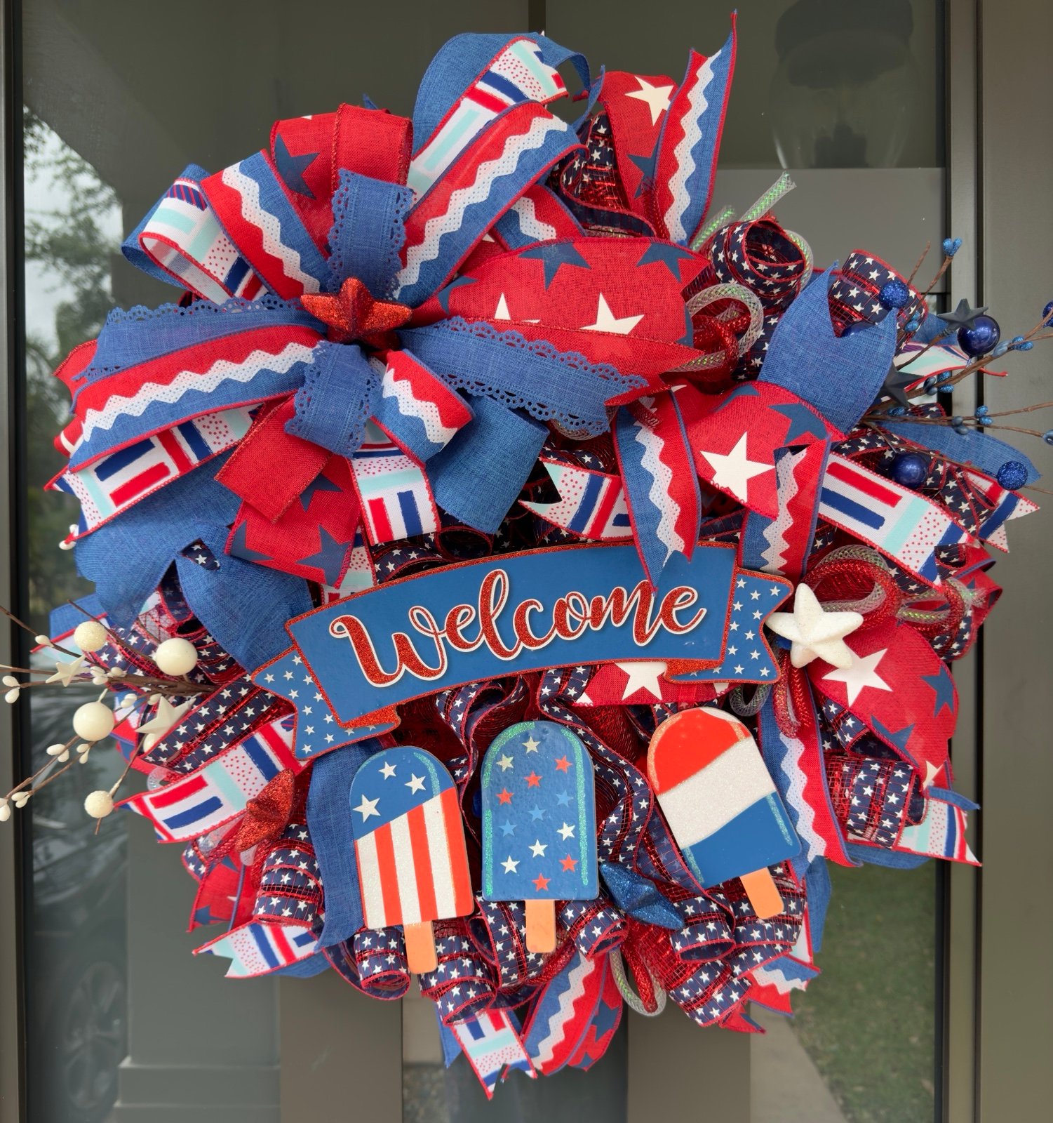 Welcome Patriotic Wreath