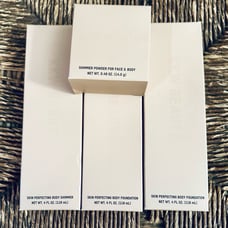 KKW Beauty Body Foundation, Shimmer Bidy Makeup and Powder Bundle