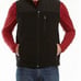 Just Keep Livin’ Bonded Fleece Vest Blac